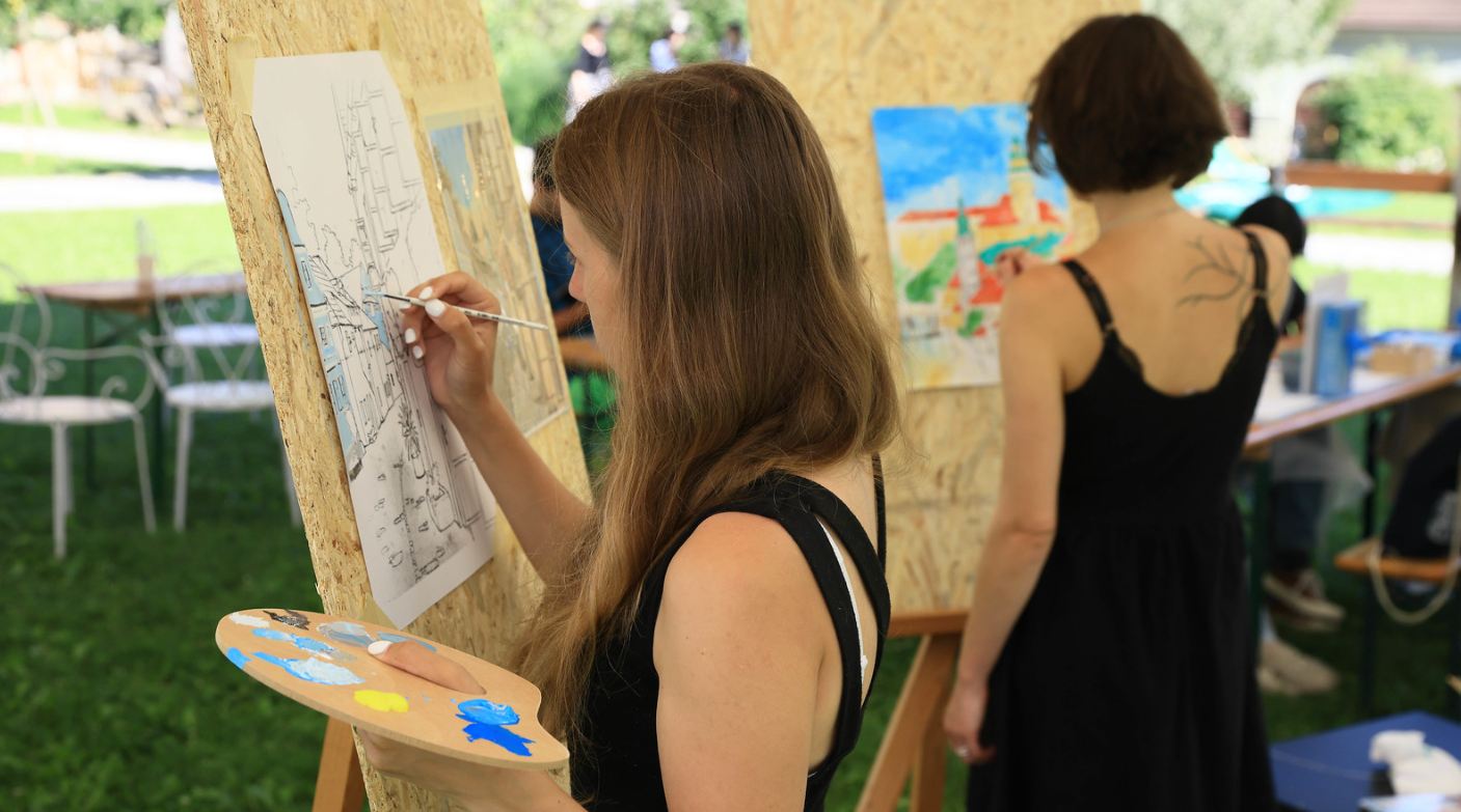 Krumlovský Montmartre – Výtvarný workshop s&nbsp;malířem Jiřím Zábranským